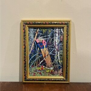 Baba Yaga Framed Print 6.5x8.5 Ivan Bilibin Witch Russian Fairy Tale Wall Art
